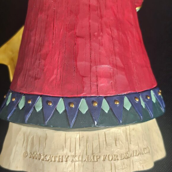 Vintage 2000 Demdaco Angel Christmas Figurine. Friendship/Joy/Peace. Signed - Picture 9 of 12